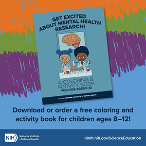 multicolored background with a snapshot of the activity book cover