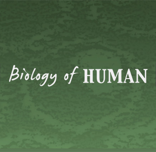 "biology of Human" in white text over a green background