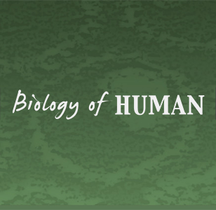 "biology of Human" in white text over a green background.